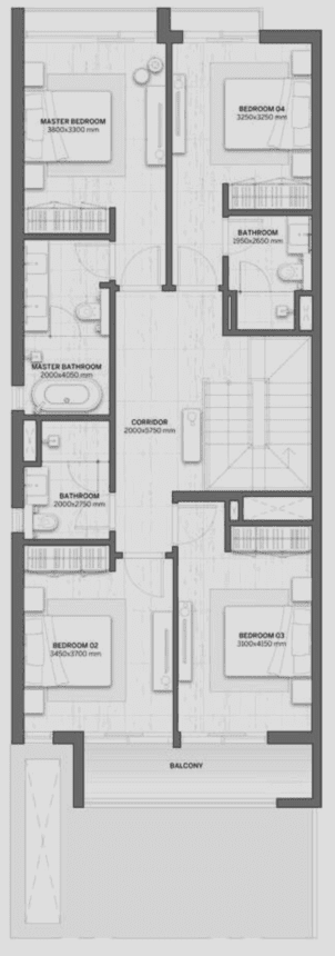 Floor Plans DG Villas - 4 Bedrooms Villas
