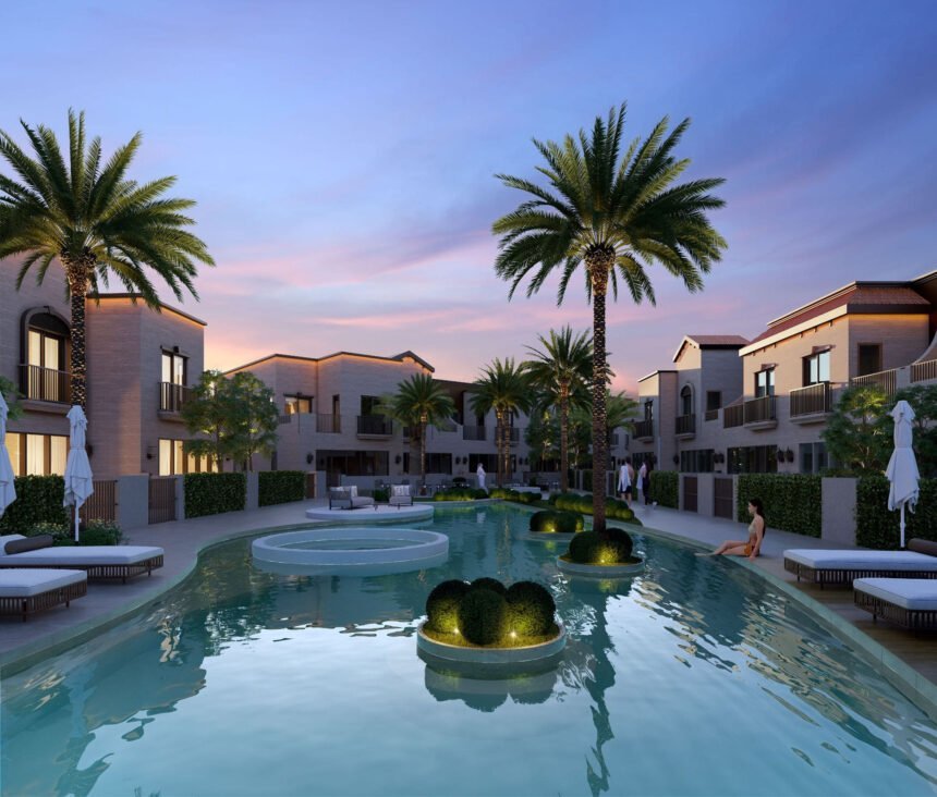 Resort-style swimming pools
