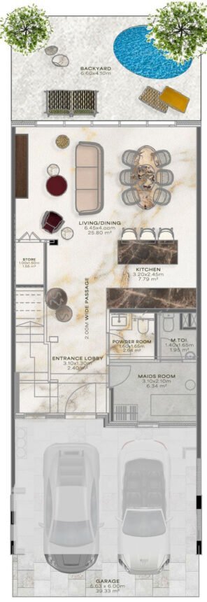 Floor Plans Jasmine Lane - 3 Bedrooms Townhouses