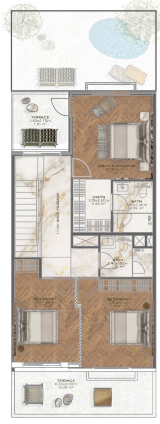 Floor Plans Jasmine Lane - 3 Bedrooms Townhouses
