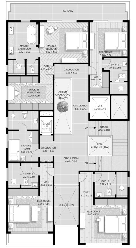 Floor Plans Signature Mansions - 6 Bedrooms Villas
