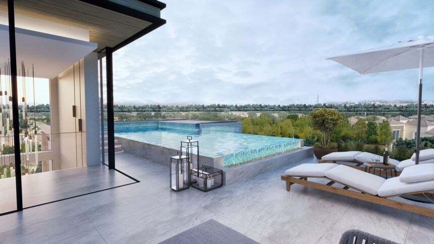 Private pools and expansive terraces