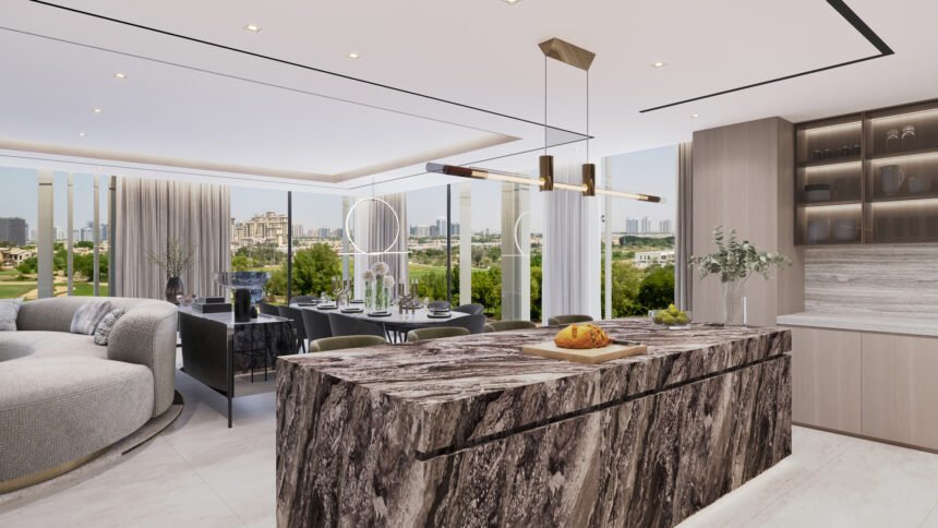 Contemporary kitchens with central islands