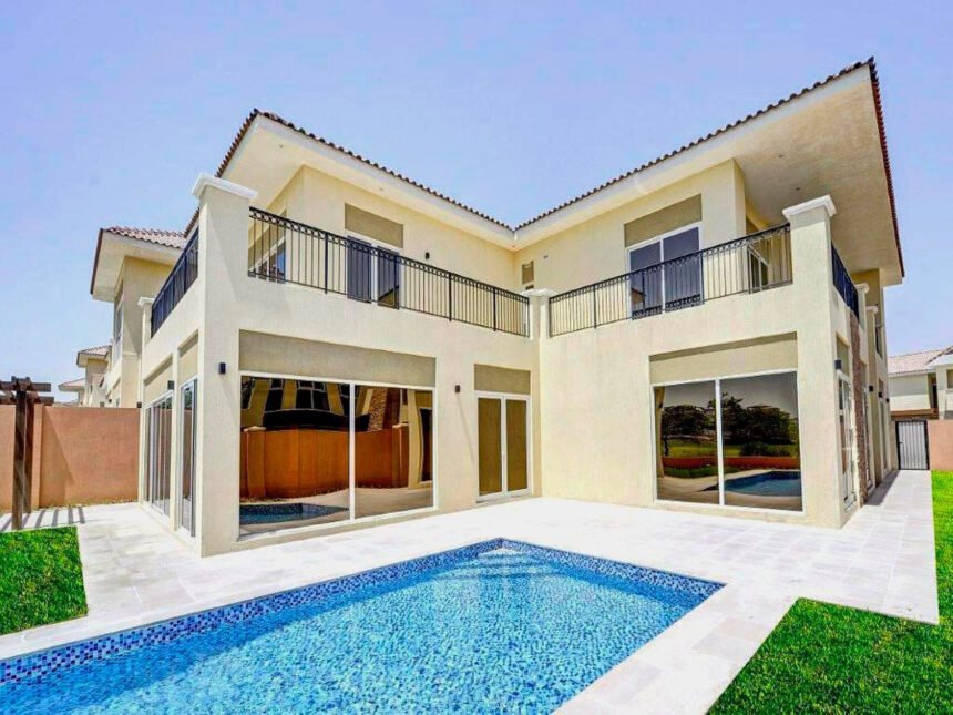 Private swimming pools at the villas